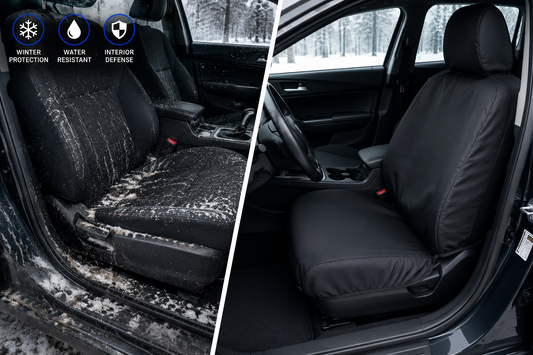 How Seat Covers Protect Your Car During Winter — Salt, Slush, and Cold Weather Damage