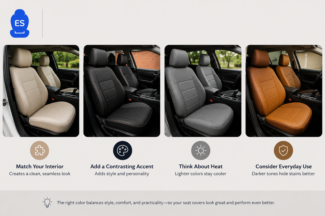 How to Choose the Right Seat Cover Color for Your Car's Interior